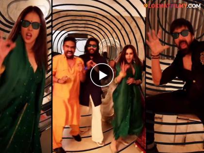 marathi cinema actor riteish deshmukh and genelia deshmukh dance on tambdi chambdi trending song with friends video viral | 'तांबडी चामडी...' गाण्यावर रितेश-जिनिलियाचा भन्नाट डान्स; नेटकरी म्हणाले...