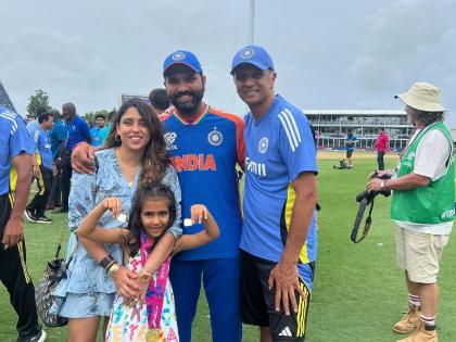 Rohit Sharma's wife Ritika Sajdeh made a special post for Rahul Dravid | "आमची लेक तुम्हाला खूप मिस करेल", Rahul Dravid साठी रोहितच्या पत्नीची खास पोस्ट