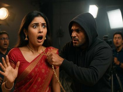 Theft of a diamond necklace from a models neck during the shooting of a jewelry advertisement what exactly happened | दागिन्यांच्या जाहिरातीचं शुटींगवेळी मॉडेलच्या गळ्यातील हिऱ्याच्या दागिन्याची चोरी, नेमकं काय घडलं? Theft of a diamond necklace from a models neck during the shooting of a jewelry advertisement what exactly happened | दागिन्यांच्या जाहिरातीचं शुटींगवेळी मॉडेलच्या गळ्यातील हिऱ्याच्या दागिन्याची चोरी, नेमकं काय घडलं?