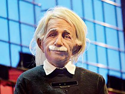 'Einstein' Robo at IIT TechFest! | आयआयटी टेकफेस्टमध्ये ‘आईन्स्टाईन’ रोबो!