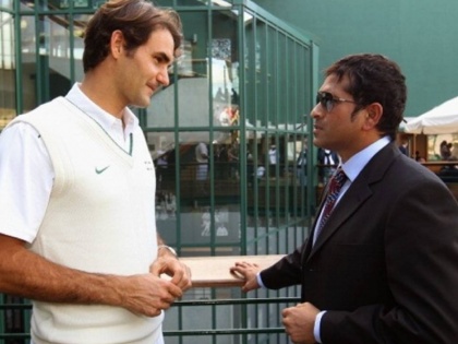 Sachin Tendulkar plays tennis with friends, asks for tips on his forehand from Roger Federer | सचिन तेंडुलकरनं टेनिस स्टार रॉजर फेडररकडे मागितला सल्ला; पाहा Video
