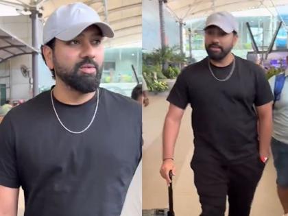 Indian cricketer rohit sharma funny reply to paparazzi at mumbai airport after fitness test | "तुम्ही फार मोठे लोक आहात, तुम्हाला कुणी...", विमानतळावर नेमकं कुणाला काय म्हणाला रोहित शर्मा? VIDEO व्हायरल