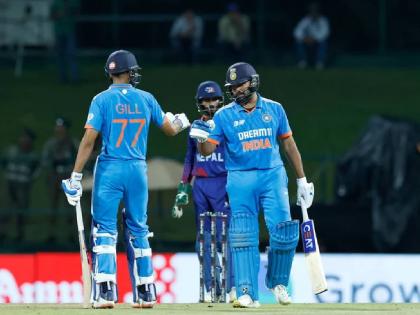 India vs Nepal Live Marathi Update : India in Super 4s with resounding win over Nepal by 10 wickets; unbeaten half century by Rohit Sharma ( 74) & Shubman Gill ( 67) | नेपाळवर दणदणीत विजयासह भारत Super 4s मध्ये; रोहित, शुबमन यांची दमदार खेळी 