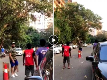 Rohit Sharma viral video playing gully cricket with youth on the roads of worli mumbai watch video tweet | रोहित शर्माने मुंबईच्या रस्त्यावर लुटला गल्ली क्रिकेटचा आनंद; पाहा धमाल Video