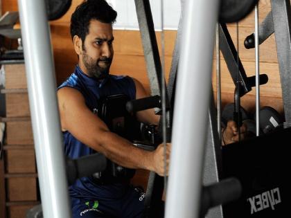 Rohit Sharma takes hard work on fitness, watch video ... | रोहित शर्मा फिटनेसवर घेतो अपार मेहनत, पाहा हा व्हिडीओ...