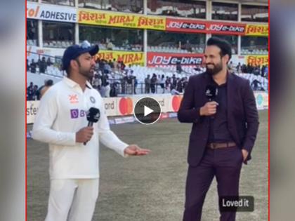 Ind vs Aus 1st Test Rohit Sharma shares funny incidence about Team India bowlers their milestones Siraj Irfan Pathan can not control his laughter watch | Rohit Sharma Irfan Pathan, IND vs AUS Video: "भाई, जरा थांब... आपल्याला ४ टेस्ट मॅच खेळायच्यात..." रोहितचा धमाल विनोदी किस्सा अन् इरफान पठाण हसून लोटपोट