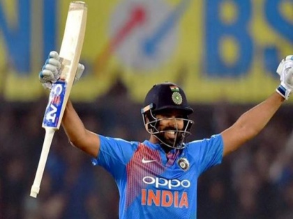 India vs New Zealand 2nd T20: Rohit Sharma completes a hundred with half century | India vs New Zealand 2nd T20 : रोहित शर्माचे अर्धशतकासह शतक पूर्ण, नेमकं घडलं काय...