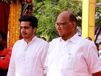 Shiv Sena Symbol BJP Atul Bhatkhalkar trolls Sharad Pawar Grandson Rohit Pawar | Rohit Pawar BJP: "आजोबांच्या जीवावर उड्या मारणारा..."; भाजपाचा रोहित पवारांना सणसणीत टोला