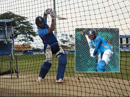 Rohit Sharma batting in the nets at BKC in Mumbai has posted his chances of playing in the series against Sri Lanka  | IND vs SL, Rohit Sharma: रोहित शर्माने मुंबईत सराव सत्राला लावली हजेरी; श्रीलंकेविरूद्धच्या मालिकेत खेळणार?