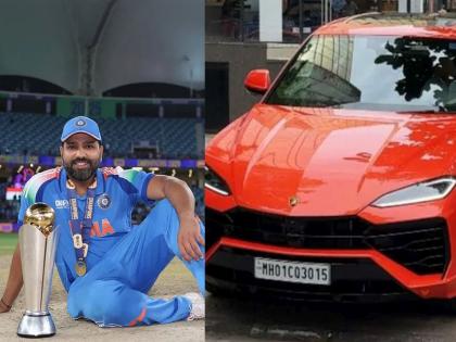 Rohit Sharma spotted in a new lamborghini urus se on the roads of Mumbai know about the price of this luxurious car You will be surprised | मुंबईच्या रस्त्यावर नव्या लॅम्बोर्गिनीत दिसला रोहित शर्मा, किती आहे या Luxurious कारची किंमत? जाणून थक्क व्हाल!