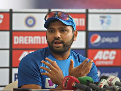 Rohit sharma said on security issue I am not promoting those things, the question itself is wrong | "त्या गोष्टींचा मी प्रचार करत नाही, प्रश्नच चुकीचा आहे", रोहितने पत्रकाराची घेतली फिरकी