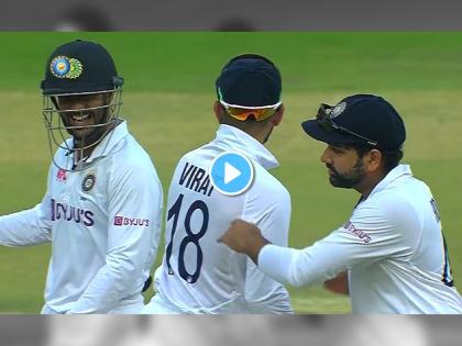 Rohit Sharma Virat Kohli face to face on cricket ground after Team India Historic win see what happened next IND vs SL 2nd Test Live Updates Video goes viral | Rohit Sharma Virat Kohli, IND vs SL 2nd Test: टीम इंडियाच्या दणदणीत विजयानंतर विराट-रोहित आमनेसामने आले अन् मग... पुढे काय घडलं ते पाहा (Video)