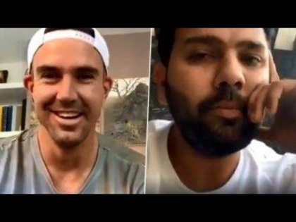 Video : "It took me 2 hours to clean the house," Rohit Sharma tells Kevin Pietersen svg | Video : घरी बसून 'हिटमॅन'ला काय काय करावं लागतंय? इंग्लंडच्या खेळाडूला सांगितली व्यथा