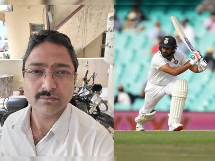 India vs Australia, 3rd Test: because of Rohit Sharma uncle to cut half his mustache; Find out exactly what happened! | India vs Australia, 3rd Test : रोहित शर्मामुळे 'या' काकांना कापावी लागली अर्धी मिशी; जाणून घ्या नेमकं काय घडलं!