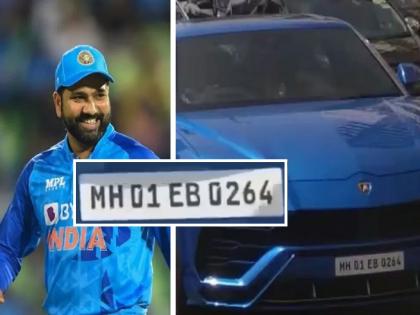 Video : Rohit Sharma was seen driving a luxurious Lamborghini on the streets of Mumbai | Video : मुंबईच्या रस्त्यांवर Rohit Sharma ने चालवली आलिशान Lamborghini...