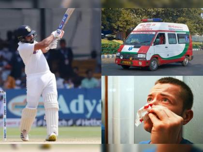 IND vs SL, 2nd Test Pink Ball Test Live Updates :  Skipper Rohit Sharma's cracking SIX leaves spectator with fractured nose, Watch Video  | IND vs SL, 2nd Test Live Updates : Rohit Sharmaच्या गगनचुंबी षटकाराने प्रेक्षकाला जखमी केले, तातडीने हॉस्पिटलमध्ये दाखल करावे लागले, Video