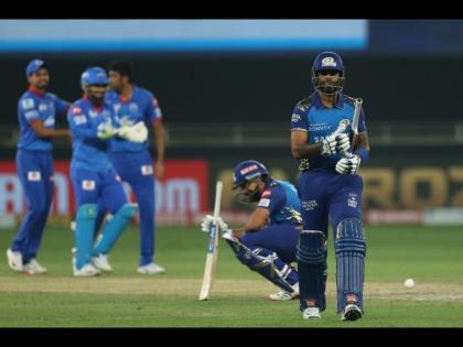 IPL 2020 Final MI vs DC: Suryakumar Yadav sacrifices his wicket after a mix-up with Rohit while running between the wickets, Video  | IPL 2020 Final MI vs DC: निस्वार्थी सूर्यकुमार यादव; रोहित शर्माची विकेट वाचवण्यासाठी स्वतः झाला बाद, Video