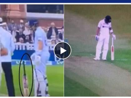 LEIvIND : Virat Kohli tried to make his bat stand upright like Joe Root, Video Viral | LEIvIND : जो रूटसारखी 'जादू' करायला गेला अन् विराट कोहलीनं करून घेतलं स्वतःचं हसू; Video Viral