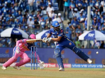 IPL 2019 MIvsRR: Footy skills that saved Rohit sharma's wicket against RR | IPL 2019 MIvsRR : फुटबॉल कौशल्यामुळे रोहित शर्मा बाद होण्यापासून वाचतो तेव्हा, Video