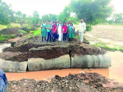 Due to the rain, the faces of the roads were exposed! | पावसामुळे रस्त्यांचे चेहरे पडले उघडे!