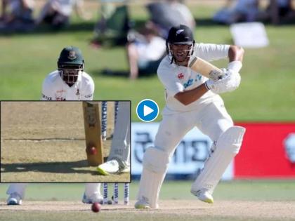 NZ vs BAN, 1st Test : Worst review ever? Bangladesh's DRS howler leaves fans bamboozled, Bangladesh are in the driving seat, Video  | NZ vs BAN, 1st Test : बांगलादेशनं WTC चॅम्पियन न्यूझीलंडची लावली वाट, पण एका निर्णयामुळे जगभरात होतंय हसू, Video