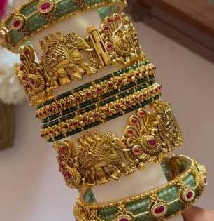 Elephant Bangles Design : पाटल्या-तोड्यांसह शोभतील हातात हत्ती अंबारीच्या बांगड्या, ५ लेटेस्ट डिझाइन्स-महाराणीसारखे श्रींमत दिसतील हात