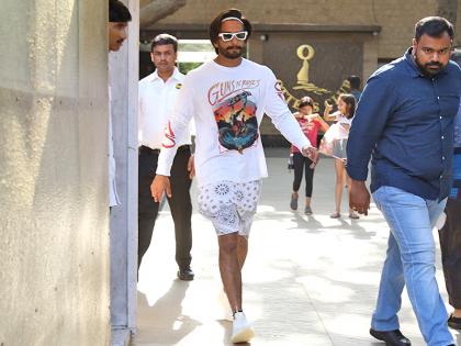 रणवीर सिंगचा लूक पाहून चाहते झाले हैराण