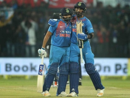 Rohit storm! India's 260 runs in Indore ODI | रोहितचे तुफान! इंदूर टी-20त भारताने रचला २६० धावांचा डोंगर 