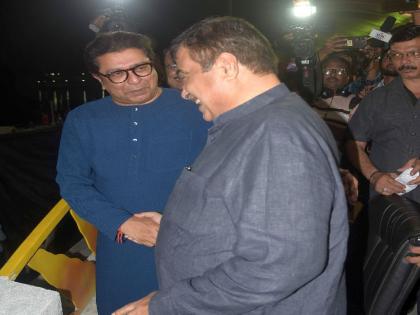 MNS chief Raj Thackeray praise Union Minister Nitin Gadkari in nagpur | भव्यदिव्य विचारांमुळेच माझे नितीन गडकरींशी मन जुळलेले - राज ठाकरे