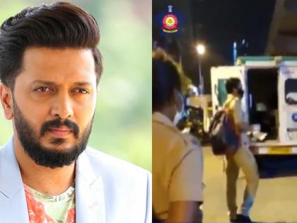 CoronaVirus Marathi News : 'Don't get tense, friend ...' Riteish salutes that 'positive young policeman' on twitter by mumbai police MMG | CoronaVirus News: रुग्णवाहिकेत चढताना तो म्हणाला मित्रा, मी पुन्हा येईन... व्हिडीओ पाहून रितेशनं केला सलाम