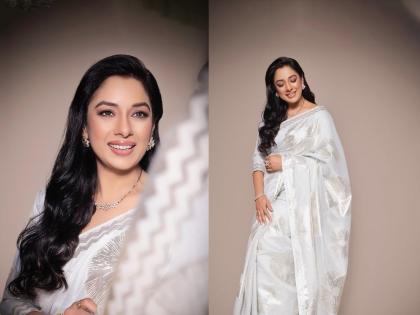 Rupali Ganguly : 'अनुपमा'ने व्हाईट रंगाच्या साडीत केलं ग्लॅमरस फोटोशूट, फोटो झाले व्हायरल