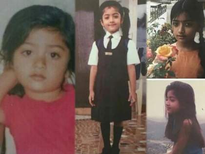 Rashmika mandanna is too cute in this throwback photo | Guess Who: फोटोत दिसणारी ही क्युट मुलगी आज आहे सुपरस्टार,ओळखा पाहू कोण आहे ती?