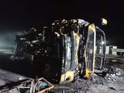 Shocking! PUC received after burning bus; Who is responsible for the death of 25 passengers? | धक्कादायक! बस जळाल्यानंतर मिळाली पीयूसी; २५ प्रवाशांच्या होरपळून मृत्यूला जबाबदार कोण?