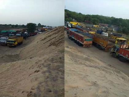 Sand erosion increased from Bhandara, fleet of thousands of trucks in the ghat | भंडाऱ्यात रेतीचोरीचा कहर; हजारो ट्रकचा ताफा