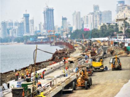 Fill 111 hectares of land in the sea! Filling in Seaway for Coastal Road Project | समुद्रात १११ हेक्टर जमिनीवर भराव! कोस्टल रोड प्रकल्पासाठी समुद्री मार्गात भरणी