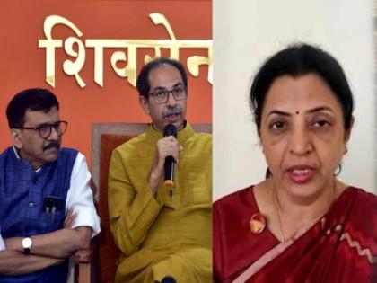 Thackeray group MP Sanjay Raut has criticized Shinde group MLA Manisha Kayande. | '४० कोटींची कुठली तरी फाईल बाहेर आली म्हणून...'; मनीषा कायंदे यांच्यावर राऊतांचा निशाणा