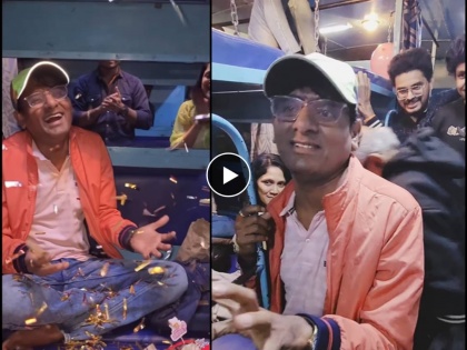 marathi actor Saagar Karande celebrated birthday with cast and crew of his natak | Video: सागर कारंडेचा वाढदिवस बसमध्येच झाला साजरा, नाटकातील सहकलाकरांनी दिलं सरप्राईज