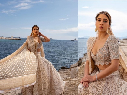 Sara Ali Khan's desi avatar at Cannes Film Festival 2023, Netkari said, "Lagnala..." | Cannes Film Festival 2023 मध्ये सारा अली खानचा देसी अवतार, नेटकरी म्हणाले, "लग्नाला..."