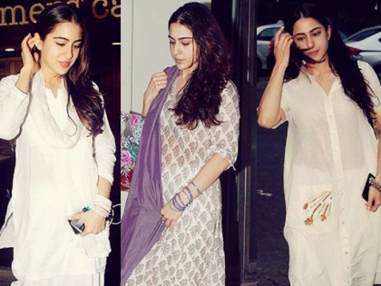 OMG! Sara Ali Khan’s white-washed wardrobe has an astrological connection | OMG! सारा अली खान म्हणून घालते पांढऱ्या रंगाचे कपडे!!