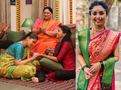 Sayali Sanjeev Mehandi ceremony photo goes viral | लगीनघाई सुरू..! सायली संजीव अडकणार लग्नबेडीत?, मेहंदी सेरेमनीचे फोटो आले समोर