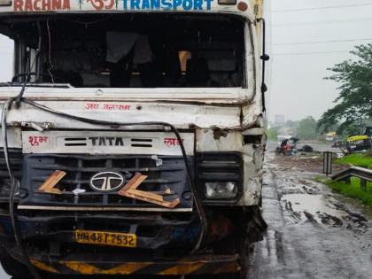 Fatal accident on Mumbai-Nashik highway; 4 students killed, 8 injured | Video: मुंबई-नाशिक महामार्गावर भीषण अपघात; ६ जण जागीच ठार ३ जण जखमी