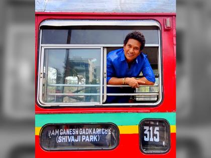 Sachin Tendulkar shares an emotional video of him in BEST bus number 315 mumbai bandra to shivaji park | Sachin Tendulkar Video: 'मुंबईकर' सचिन तेंडुलकर रमला BEST बस नंबर ३१५च्या आठवणीत; आवडत्या सीटबद्दलही भरभरून बोलला