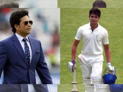 Sachin Tendulkar's first reaction to son Arjun's century on Ranji Trophy debut, Making Ranji Trophy debut for Goa, Arjun scored a century against Rajasthan  | Video : अर्जुनवर दबाव आणू नका! मुलाच्या शतकानंतर सचिन तेंडुलकरची प्रतिक्रिया, म्हणाला... 