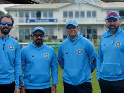 BCCI announces extension of contracts for Head Coach Rahul Dravid and Support Staff, Team India (Senior Men) | ब्रेकिंग - राहुल द्रविड मुख्य प्रशिक्षकपदी कायम; टीम इंडियाच्या मागे भक्कमपणे उभी राहणार 'दी वॉल'