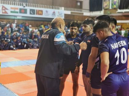 Indian men's kabaddi team beat Bangladesh by 44-19 point margin in South Asian Games 2019 | दक्षिण आशियाई क्रीडा स्पर्धा : भारताच्या पुरुष कबड्डी संघाची यशस्वी वाटचाल