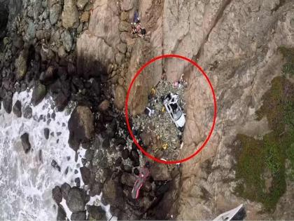 Indian-American man charged in California cliff crash that injured his wife, 2 kids | धक्कादायक! पत्नी अन् २ लहान मुलांसह खतरनाक दरीत ढकलली नवऱ्यानं कार, त्यानंतर...