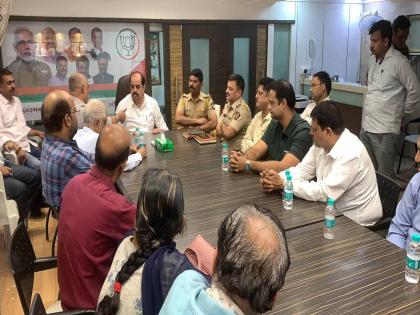 MLA Ailani held a meeting of traffic police and municipal officials | आमदार आयलानी यांनी घेतली वाहतूक पोलीस व पालिका अधिकाऱ्यांची बैठक