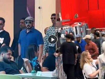 Salman Khan viral video from dubai shopping mall amid threats | एकीकडे सुरक्षेची चिंता, तर दुसरीकडे दुबईत शॉपिंग करताना दिसला सलमान खान; Video व्हायरल