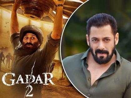 gadar 2 box office salman khan shared special post for sunny deol movie | Gadar 2 : सनी देओलच्या ‘गदर २’चं बॉक्स ऑफिस कलेक्शन पाहून भाईजान थक्क, म्हणाला, “ढाई किलो का हाथ...”