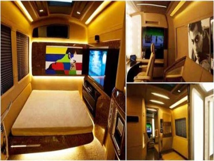 SEE PICS:Inside Salman Khan's luxury vanity van | SEE PICS:अशी आहे सलमानची लग्झरिअस व्हॅनिटी व्हॅन